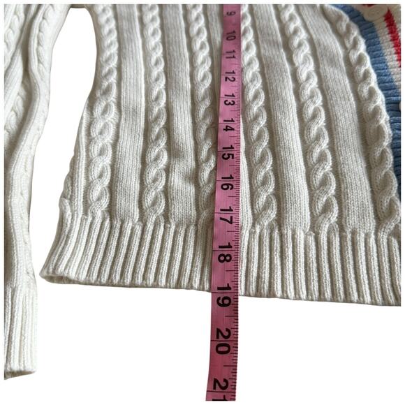 Prince Womens Pickleball Cardigan Sweater Preppy Country Club Cable Knit XS - Picture 6 of 9